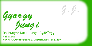 gyorgy jungi business card